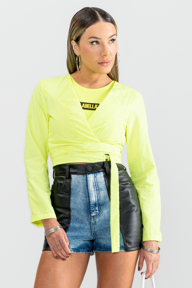 Labellamafia - Flat Cropped Stone Green Neon Labellamafia - 29069