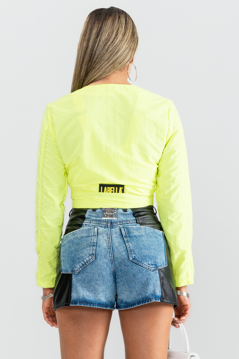 Labellamafia - Flat Cropped Stone Green Neon Labellamafia - 29069