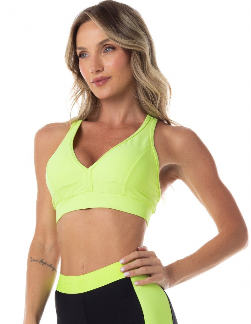 Vestem - Sports bra Sandy Yellow Neon - TOP903.ESS.C0009