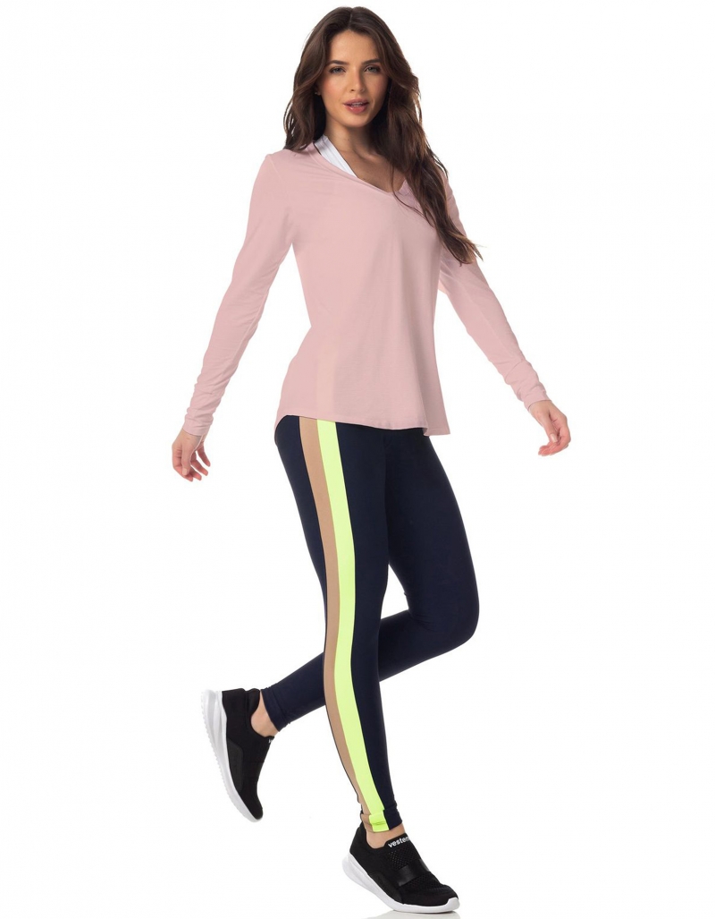 Vestem - Shirt Dry Fit Long Sleeve Janice pink Romance - BML16C0243