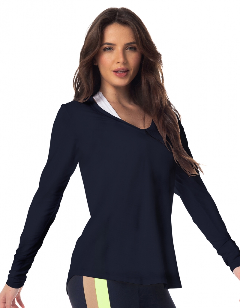 Vestem - Shirt Dry Fit Long Sleeve Janice Marinho Darkness - BML16C0173