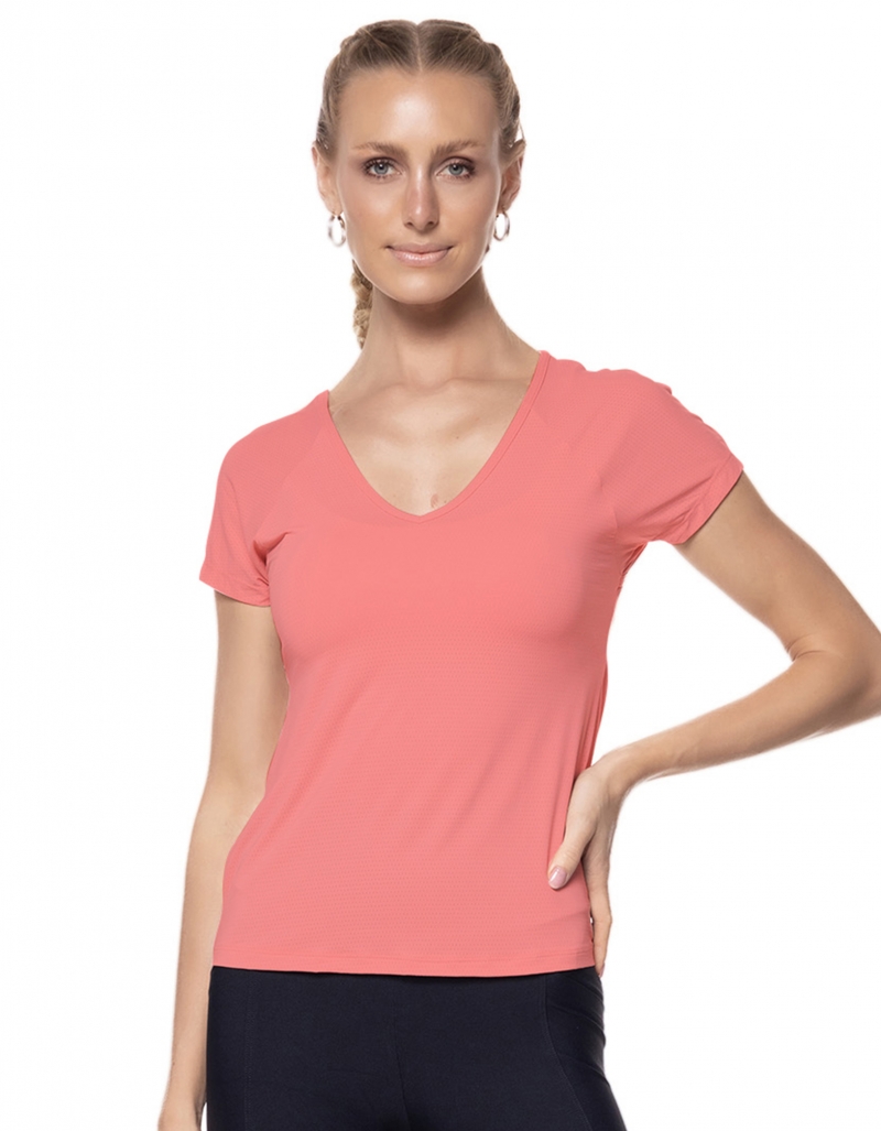 Vestem - Blusa Dry Fit Manga Curta Only Laranja Neon - BMC328C0247