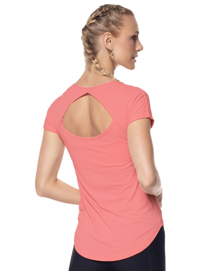 Vestem - Blusa Dry Fit Manga Curta Only Laranja Neon - BMC328C0247