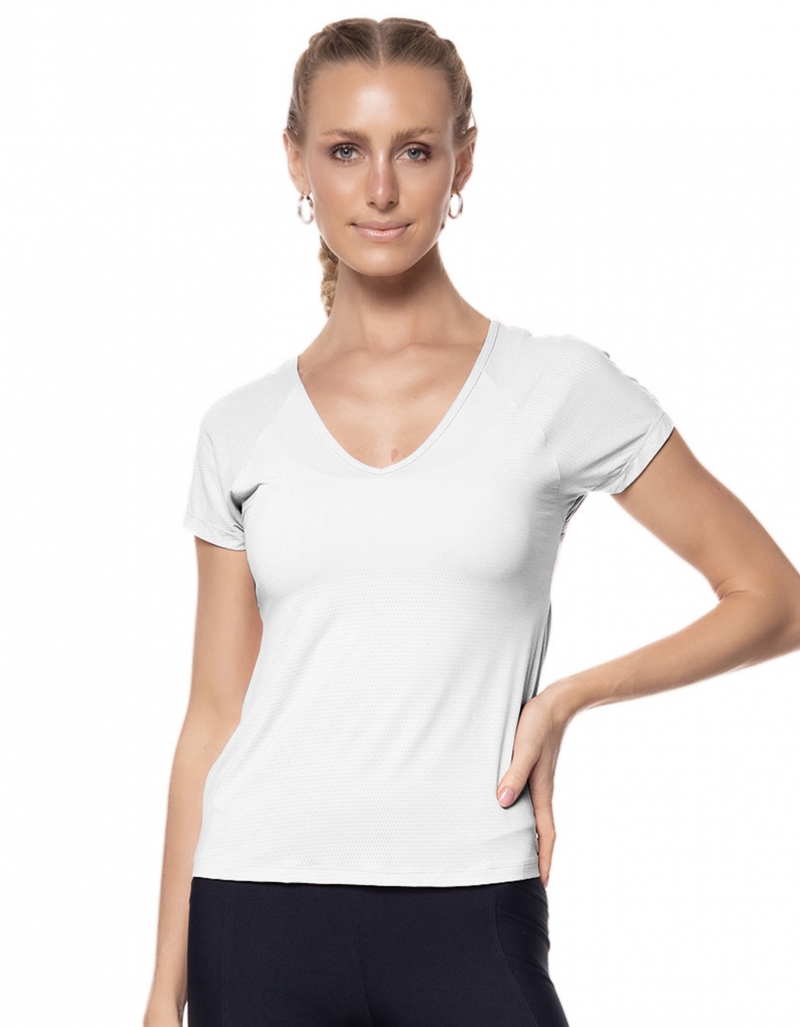 Vestem - Blusa Dry Fit Manga Curta Only Branco - BMC328C0001