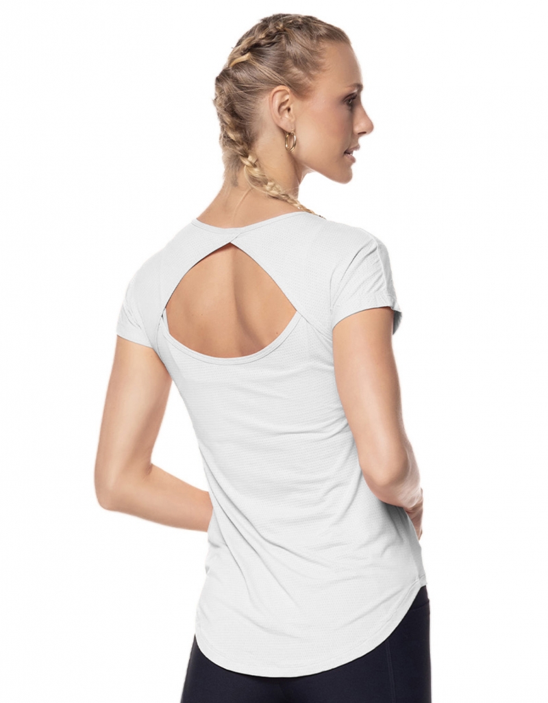 Vestem - Blusa Dry Fit Manga Curta Only Branco - BMC328C0001