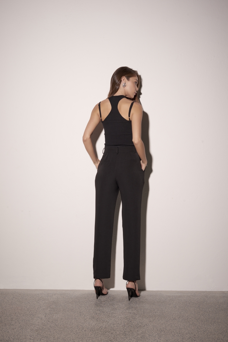 LE BLOG - BLACK LEANDRA PANTS - 007865