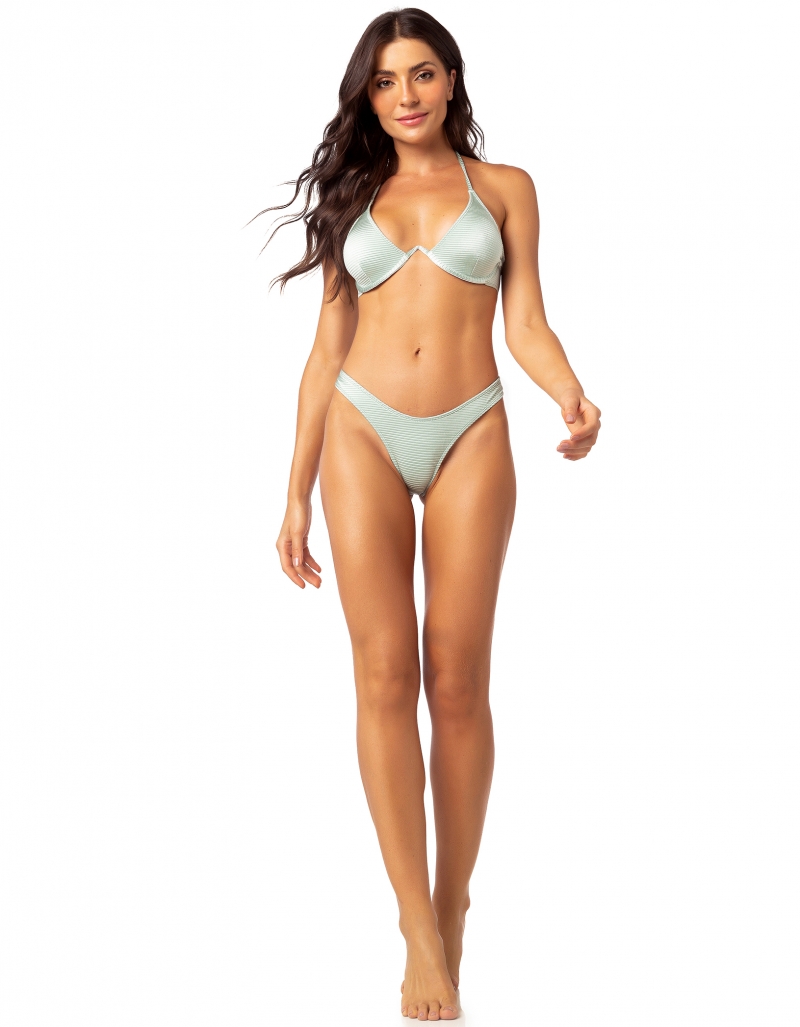 Vestem - Ethereal Green Curacao V-Round Bikini - BQ25C0291