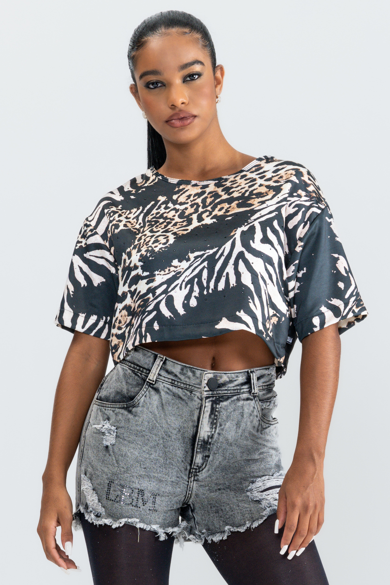 Labellamafia - Shirt Blouse Printed Labellamafia - 28884