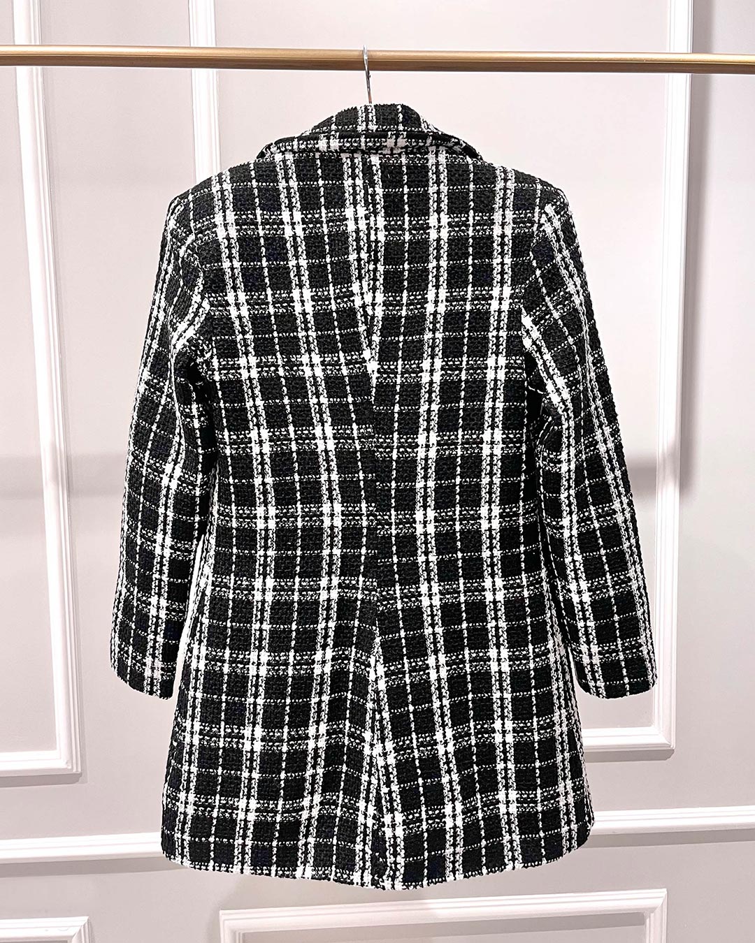 Dot Clothing - Blazer Dot Clothing Black Tweed - 1962PRETO