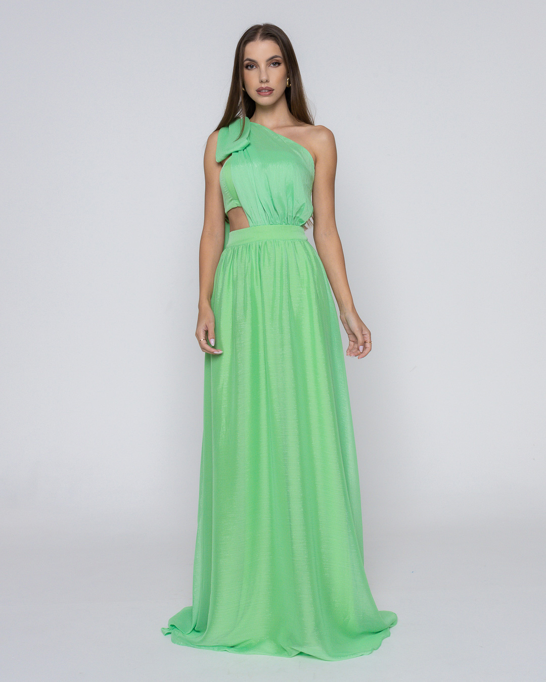 Dot Clothing - Dress Dot Clothing Long with Green Top - 1868VERDE