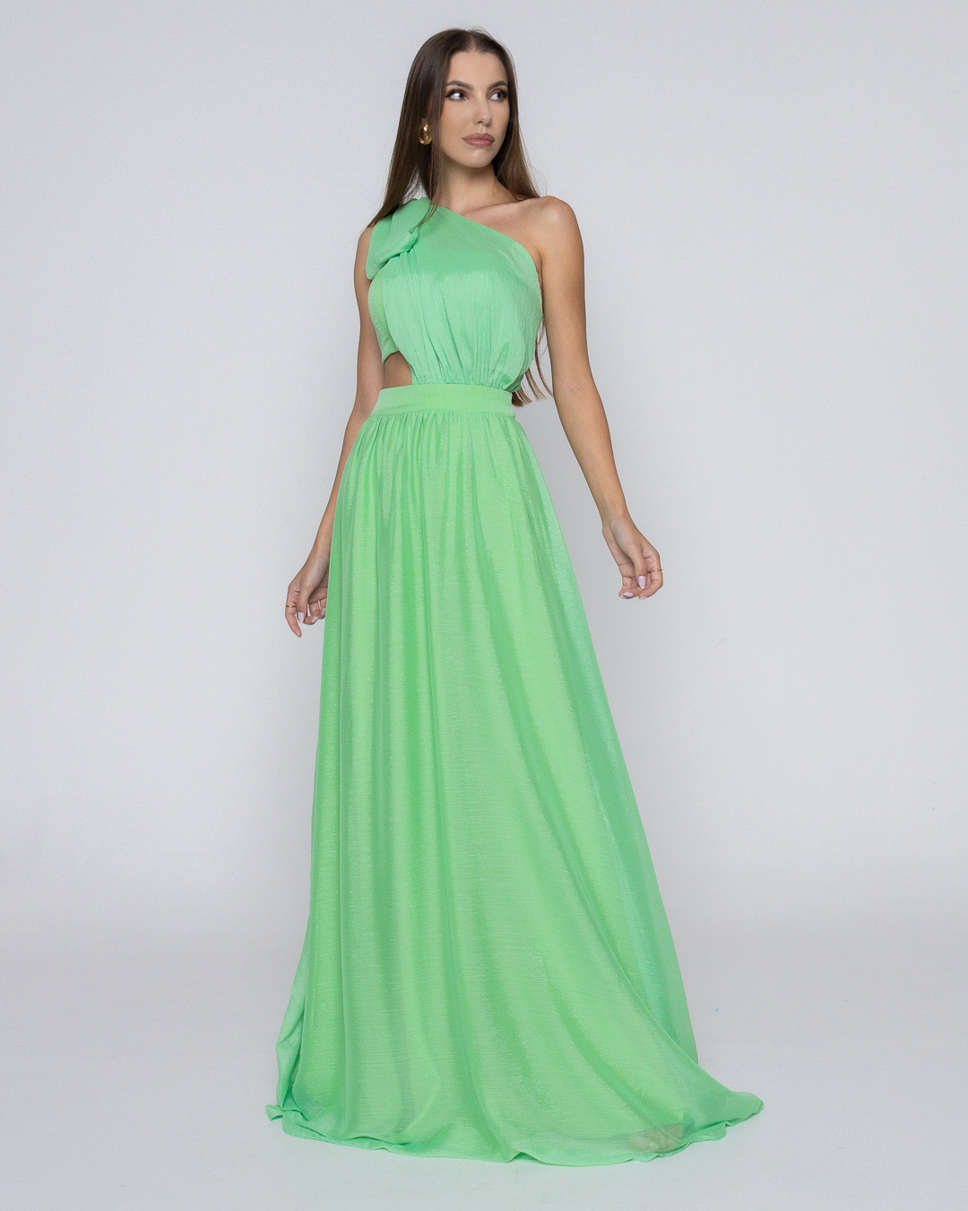 Dot Clothing - Dress Dot Clothing Long with Green Top - 1868VERDE