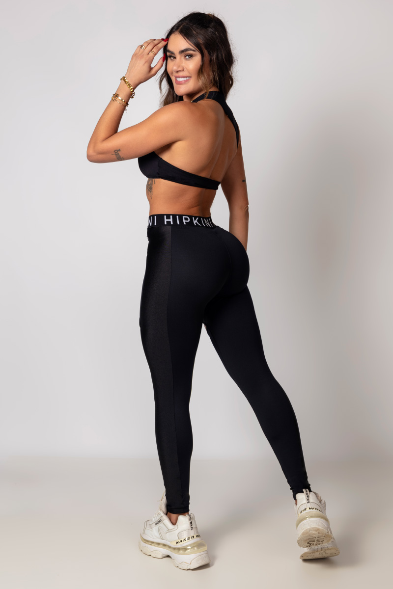 Hipkini - Legging Pov: Gym Summer Preta com Recortes - 3339980