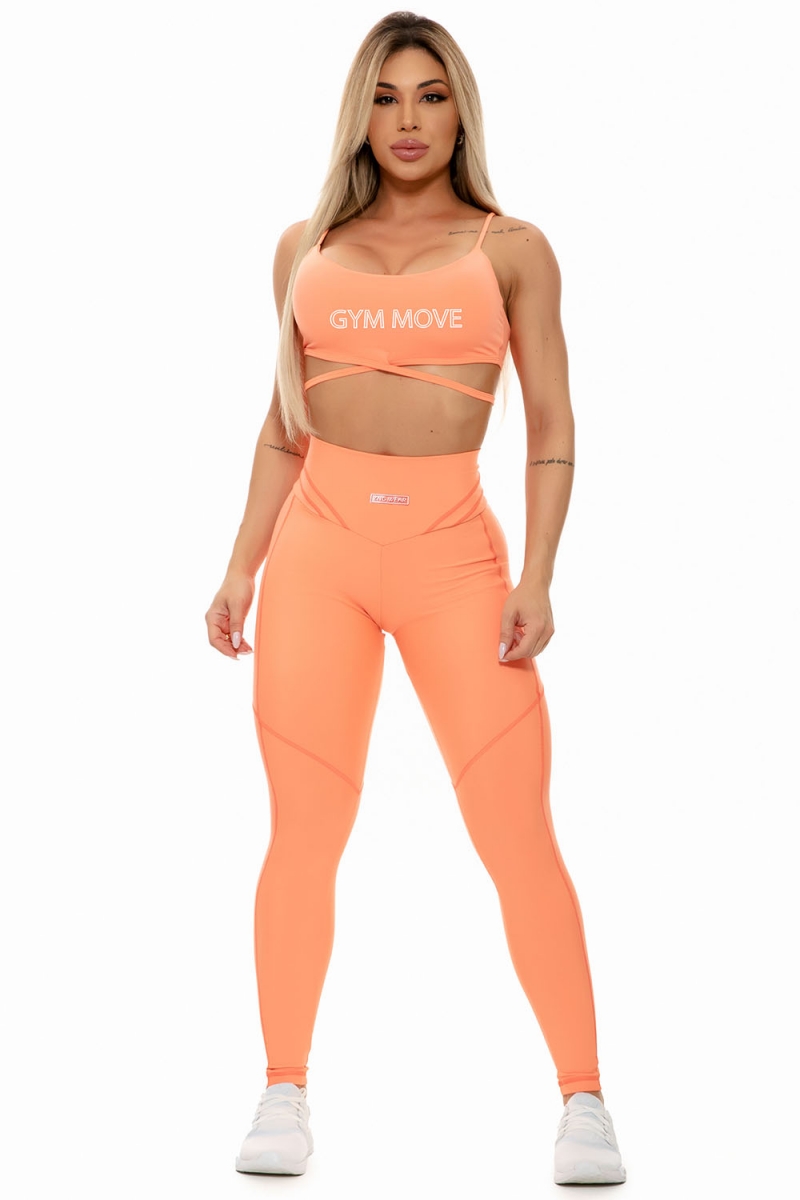 ZNG - PANTS GYM MOVE ORANGE - CIG640