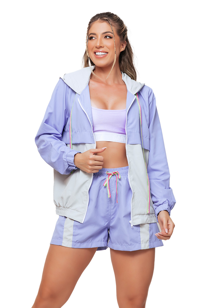 Garotafit - Lilac Windromperer Jacket Set - JCT19PLG