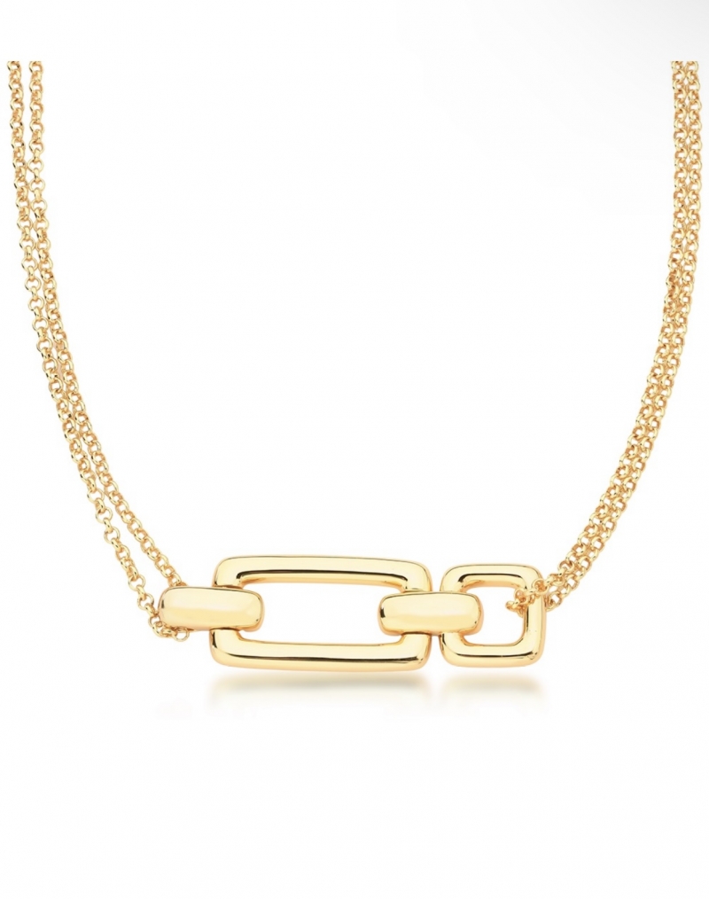 Mikabe - Colar Choker Fivela Ouro - MK1574