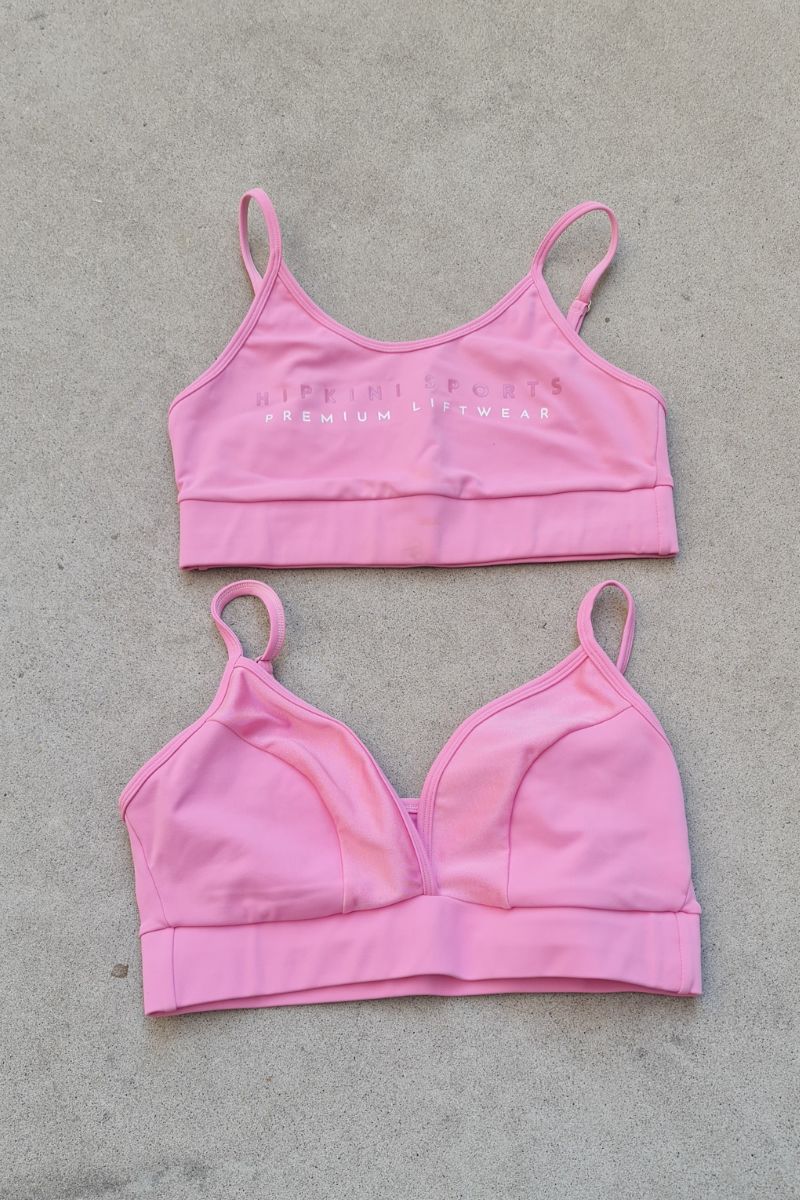Hipkini - Pink Activewear Top with Neckline - 3339985