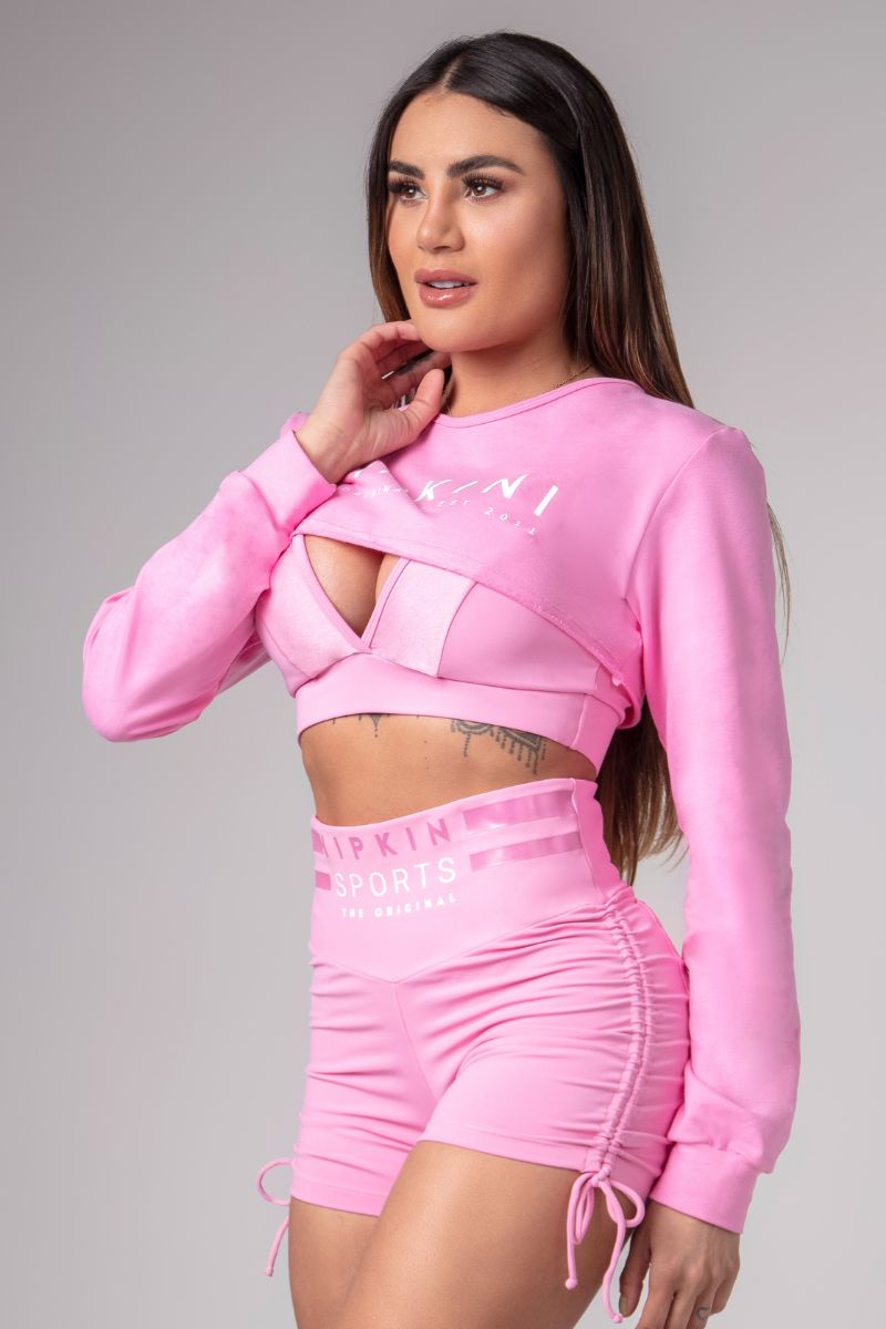 Hipkini - Blouse Activewear by Blouse Pink - 3339988