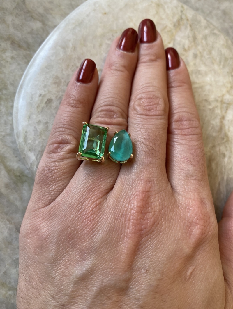 Mikabe - Green Party Ring - MK1598