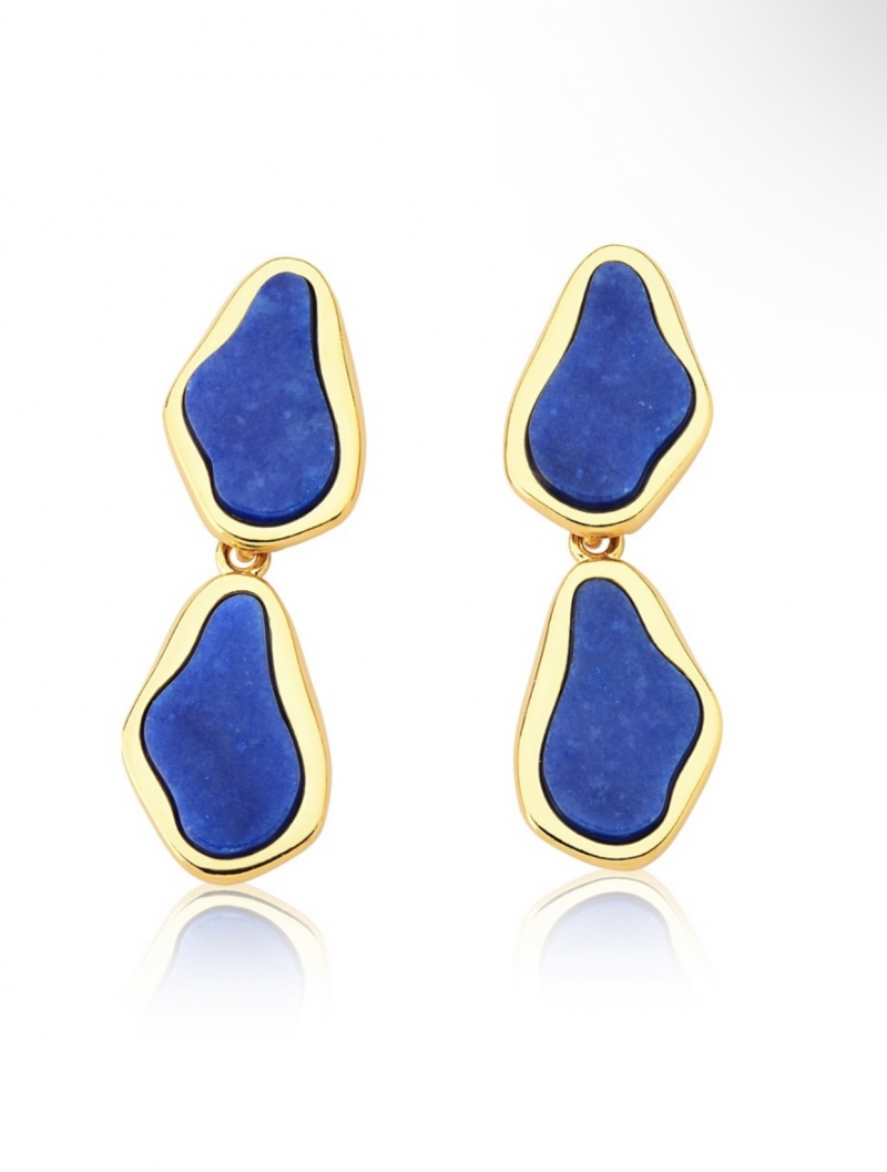 Mikabe - Blue Quartz Earring - MK1610