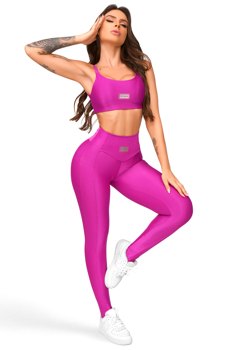 Lets Gym - Legging Neutral Violeta - 2049VT
