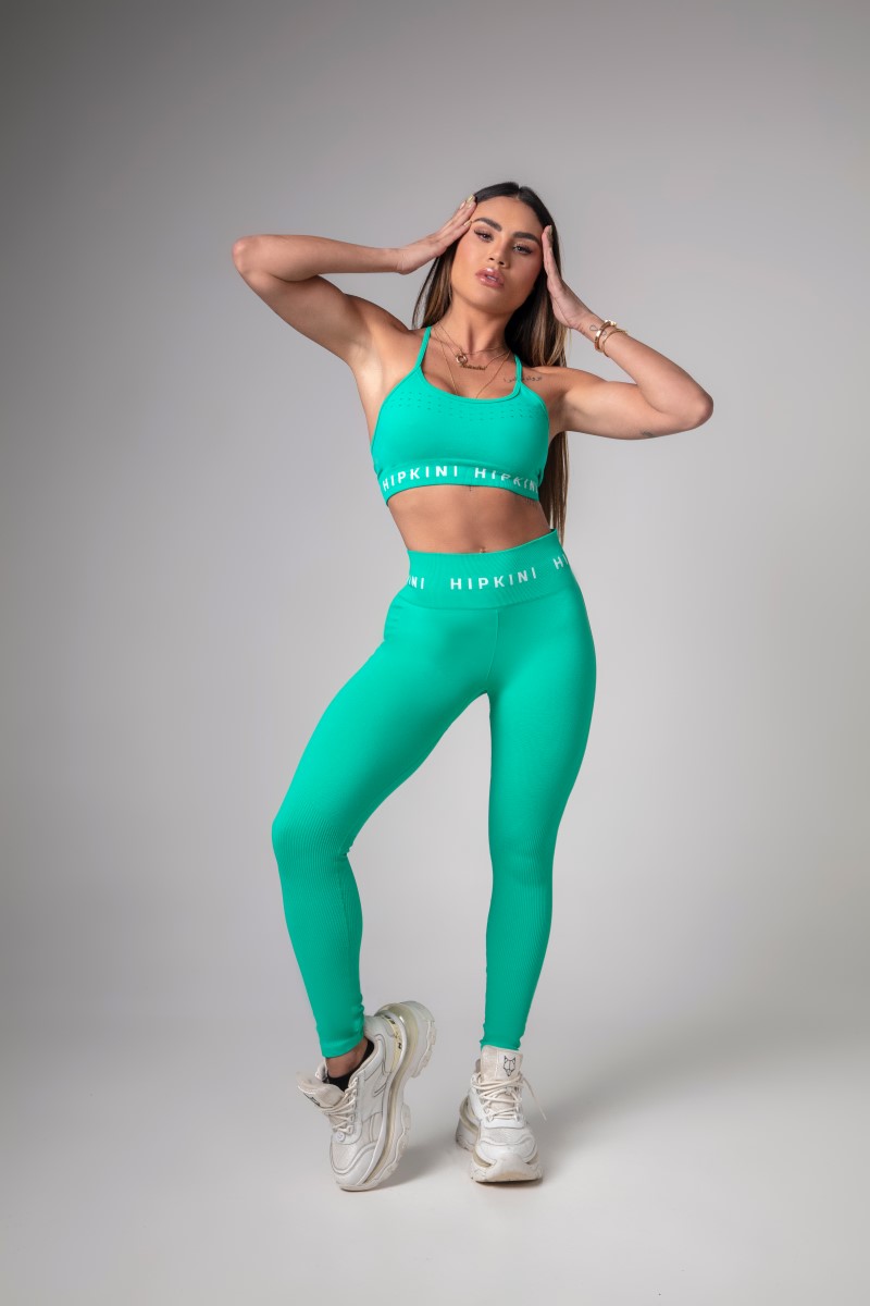 Hipkini - Green Seamless Activewear Top with Cutouts - 33330002