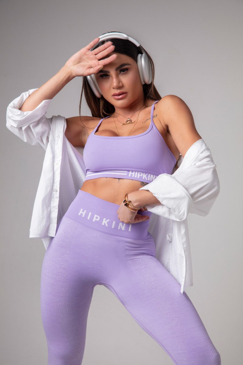 Hipkini - Lilac Blend Activewear Top - 33330066