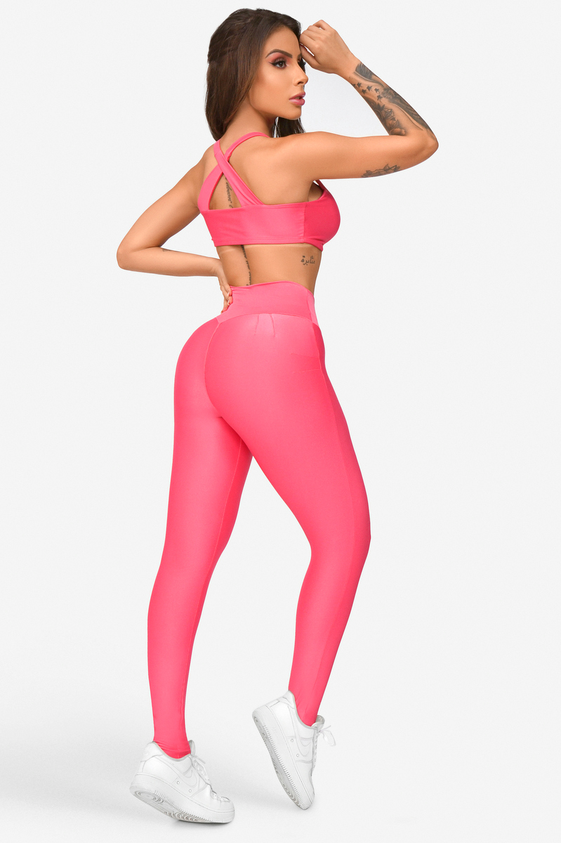 Lets Gym - Legging Envolved Chiclete - 2007RC