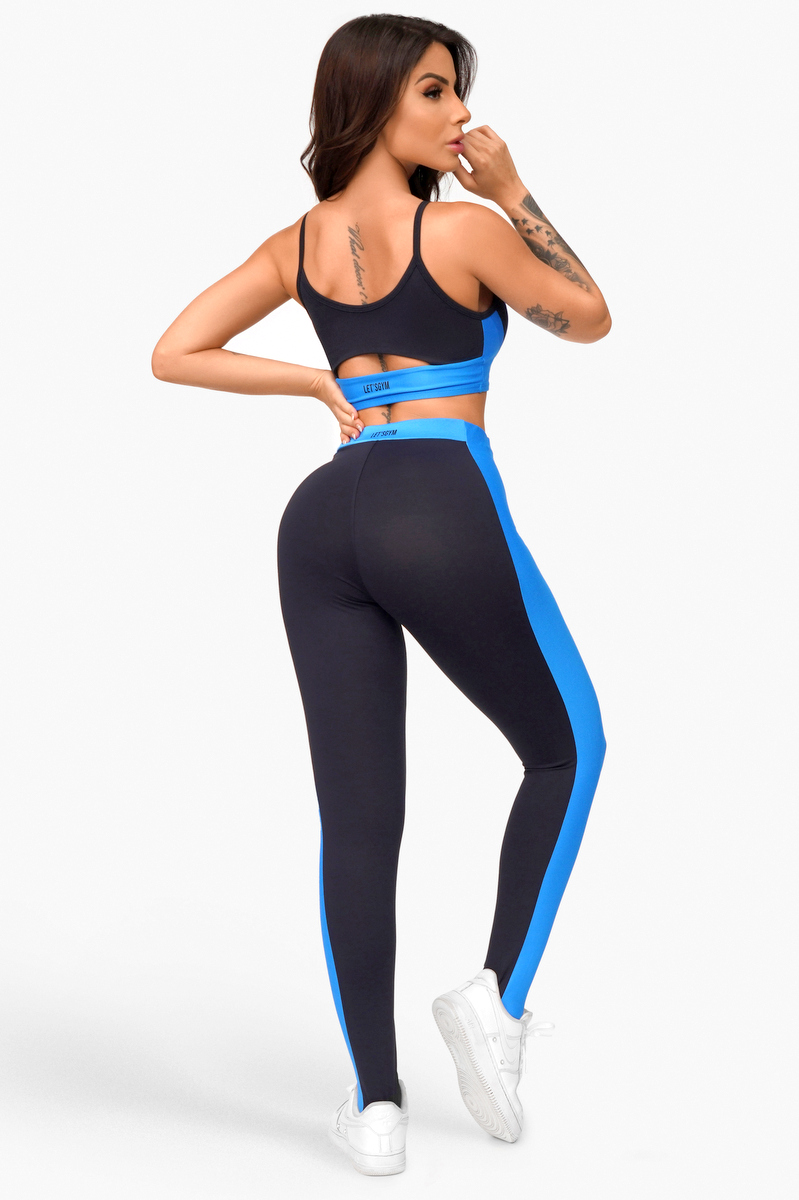 Lets Gym - Legging Star Azul - 2038PT