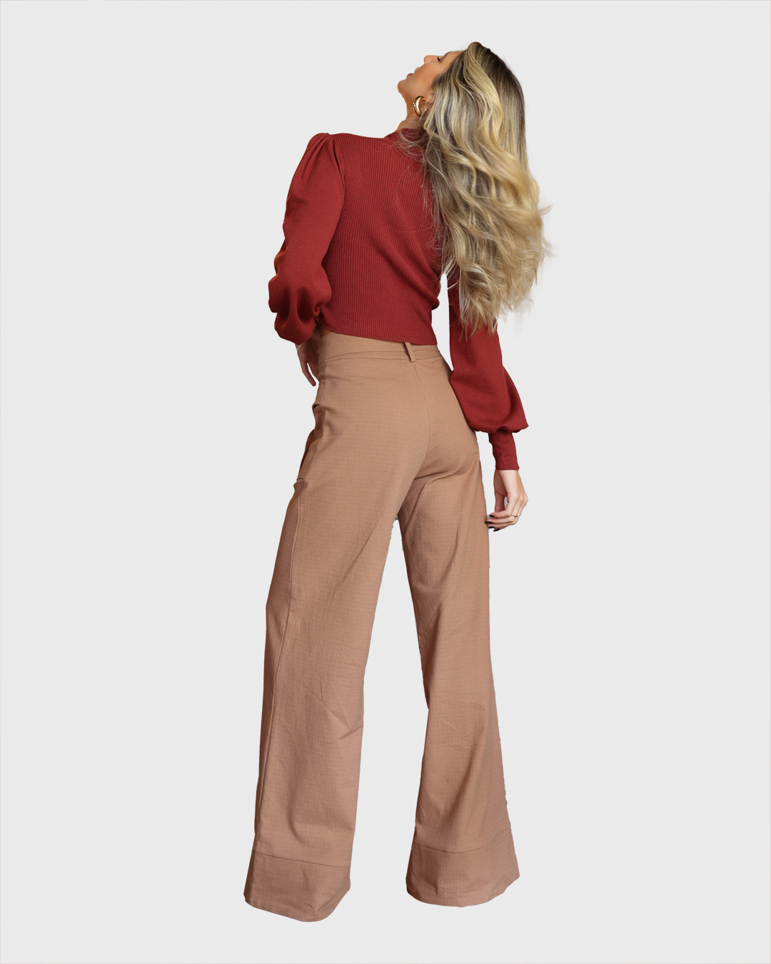 Dot Clothing - Pants Dot Clothing Pantalona with Brown Pocket - 1988MARROM