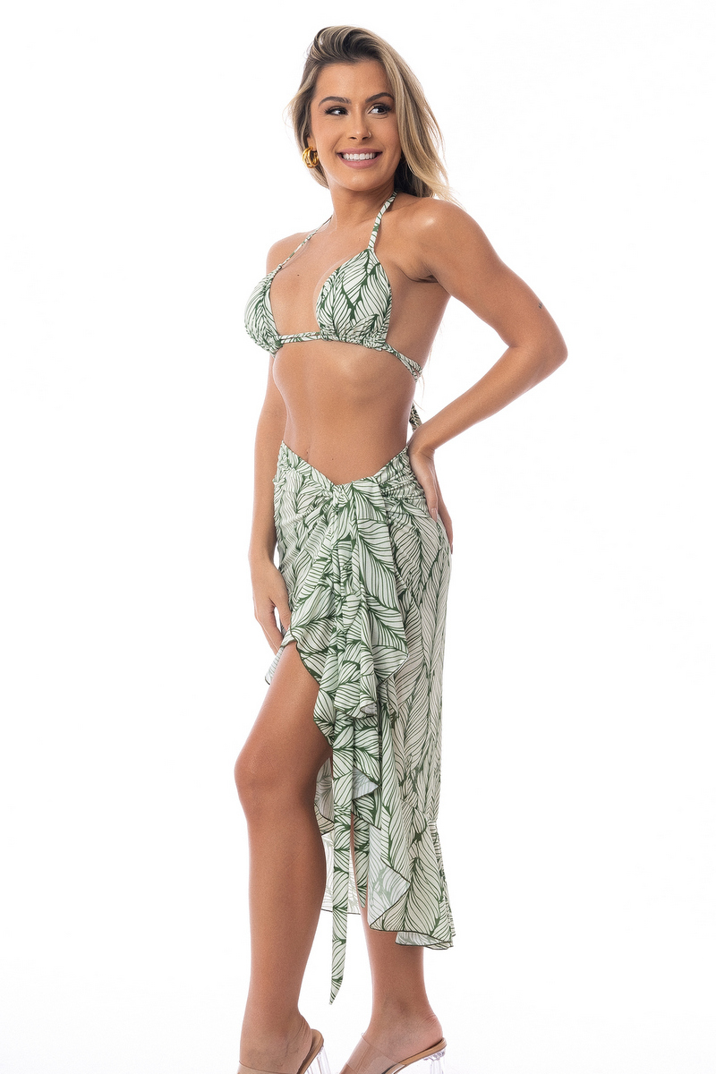 Santa Areia - Emerald Latin Skirt - 122