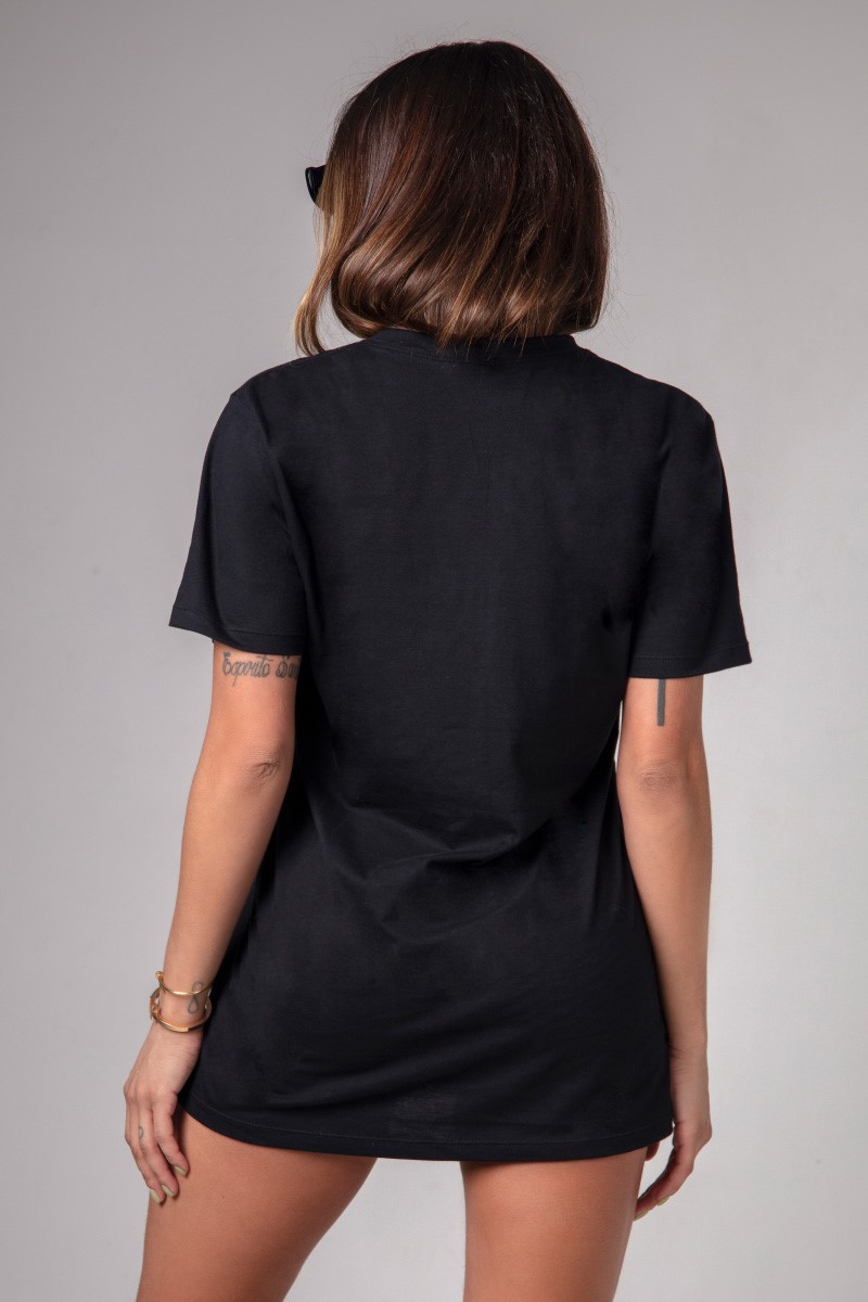 Hipkini - Large T-Shirt Lately Black with Silk - 33330050