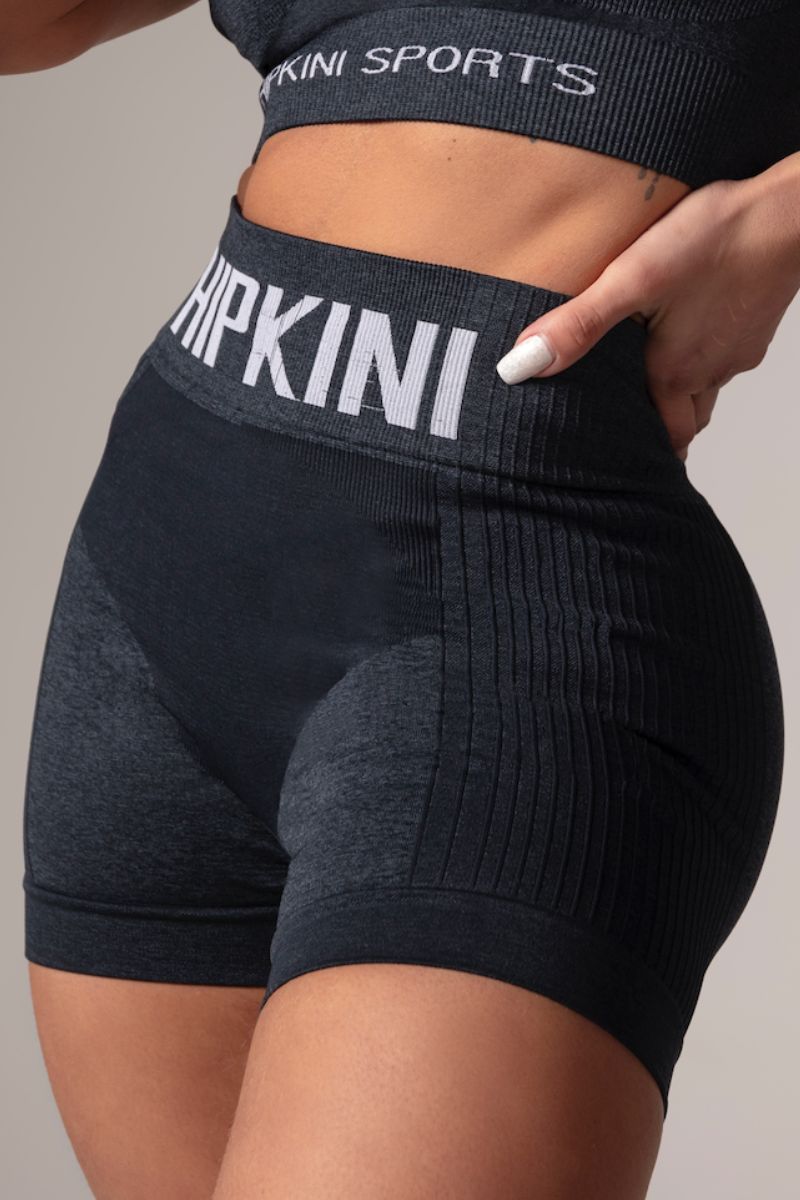 Hipkini - Shorts Lately Seamless Preto Mesclado - 33330198