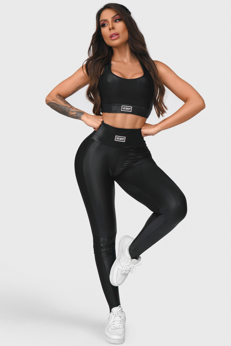 Lets Gym - Dark black leggings - 2028PT