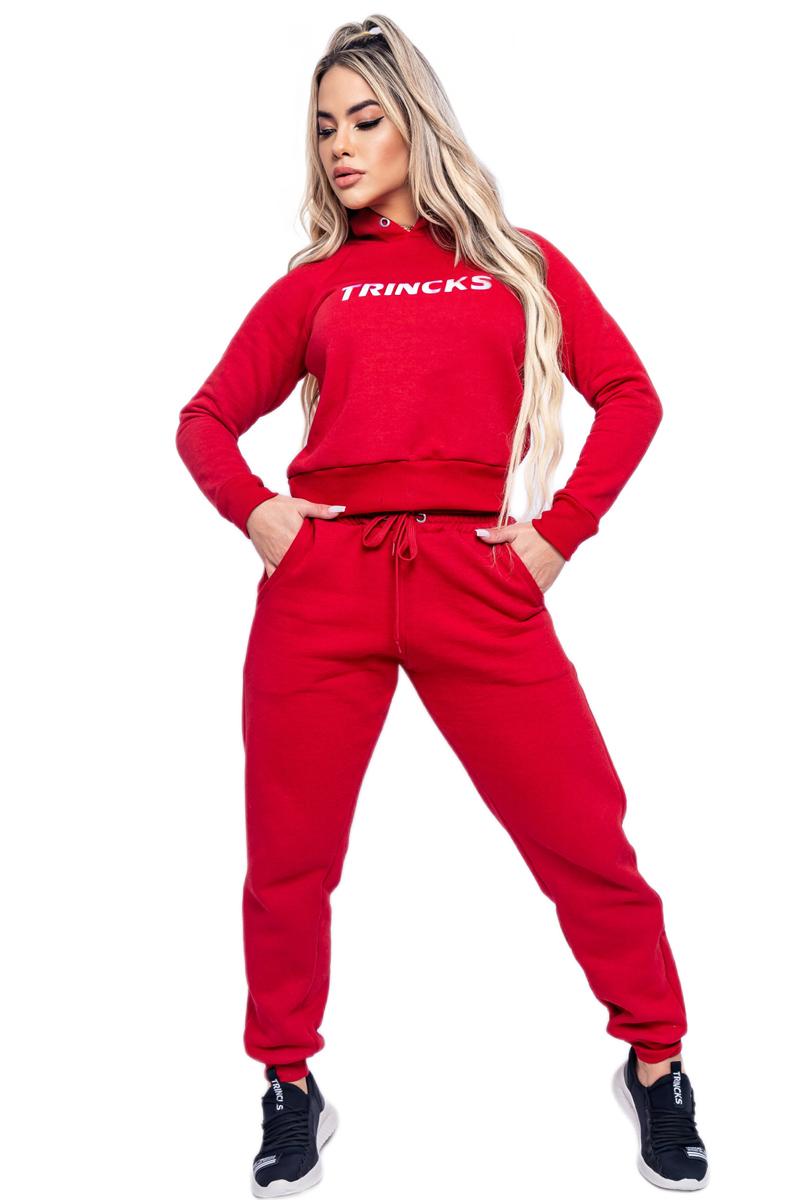 Trincks - Conjunto Moletom Trincks Vermelho - 