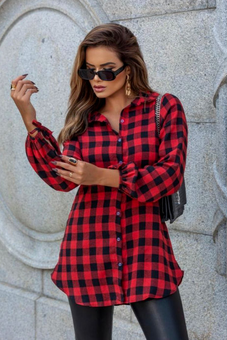 AS8 - Flannel Checkered Chemise - LD2505