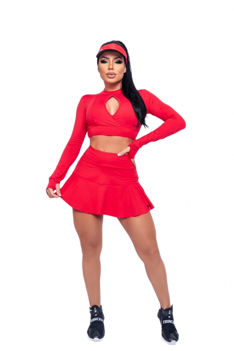 Trincks - Cropped Long Sleeve Fit Red - 