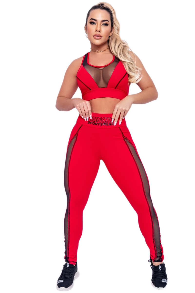 Trincks - Conjunto Legging e Top Lili Red - 