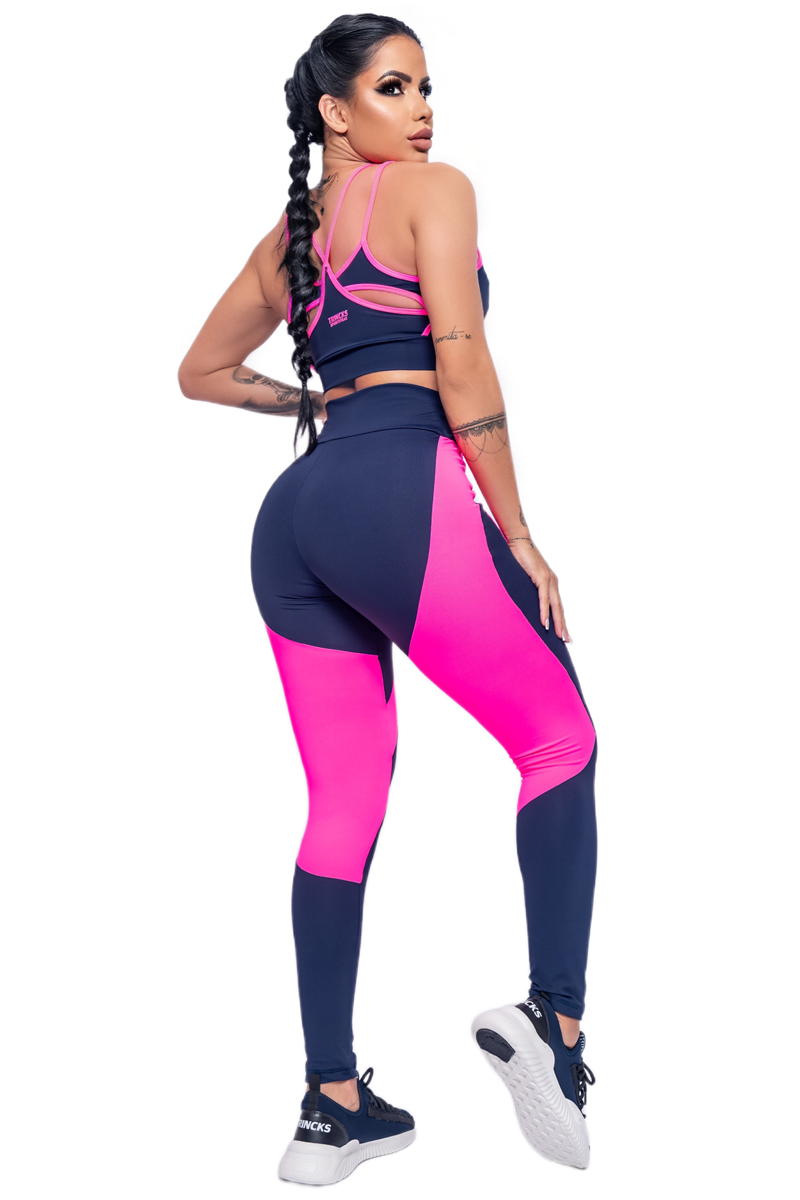 Trincks - Conjunto Calça Legging e Top Life Marinho - 