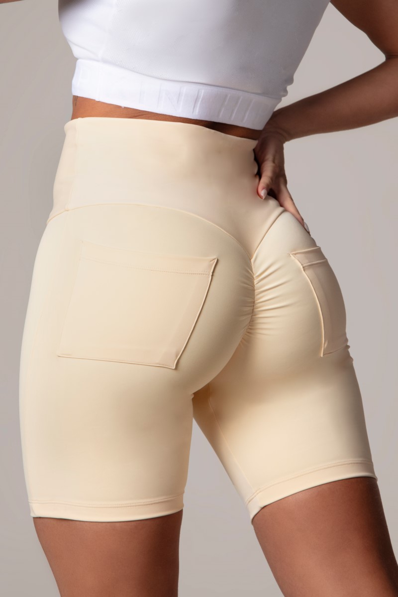 Hipkini - Biker Shorts Lately Beige - 33330085