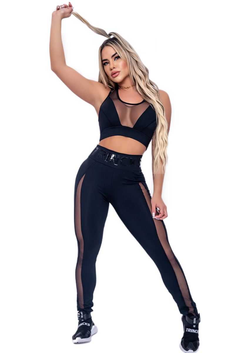 Trincks - Conjunto Legging e Top Lili Preto - 