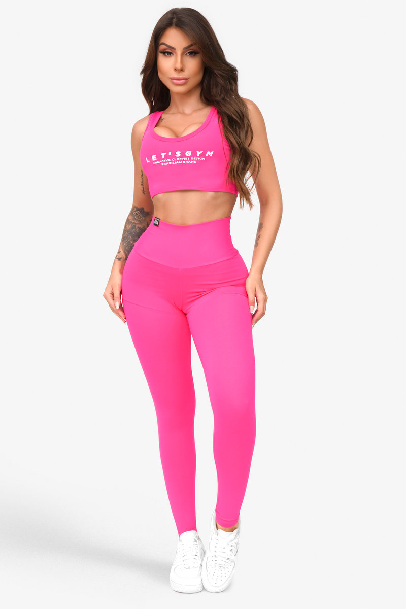 Lets Gym - Legging Basic Explosion Rosa - 2024RP