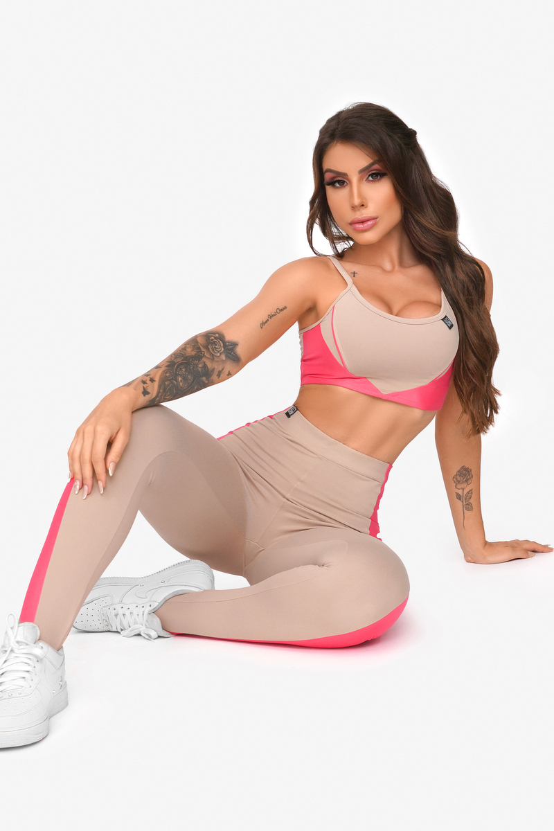 Lets Gym - Legging Star Nude - 2038ND