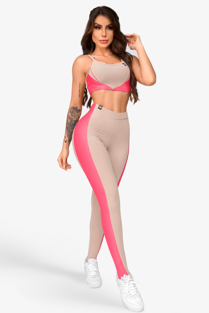 Lets Gym - Legging Star Nude - 2038ND