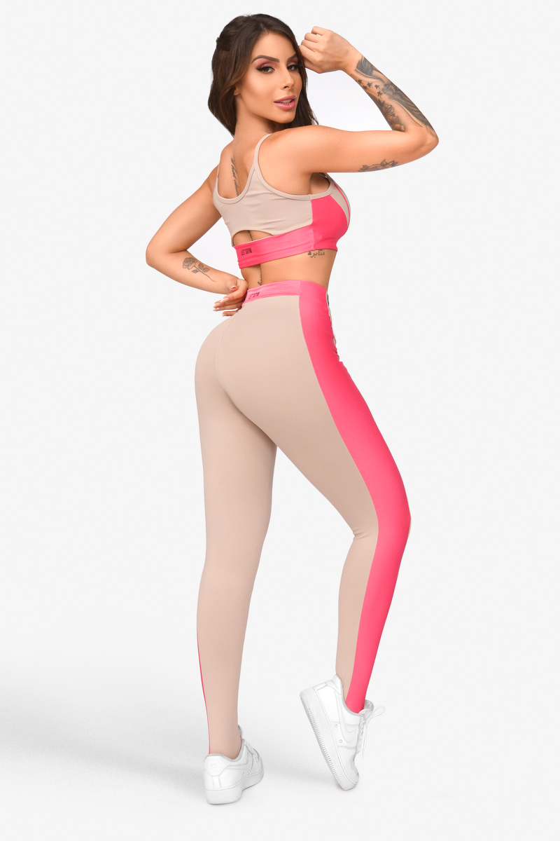 Lets Gym - Legging Star Nude - 2038ND