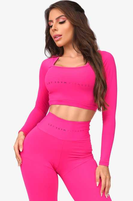 Lets Gym - Cropped Minimo Basic Rosa - 2030RP