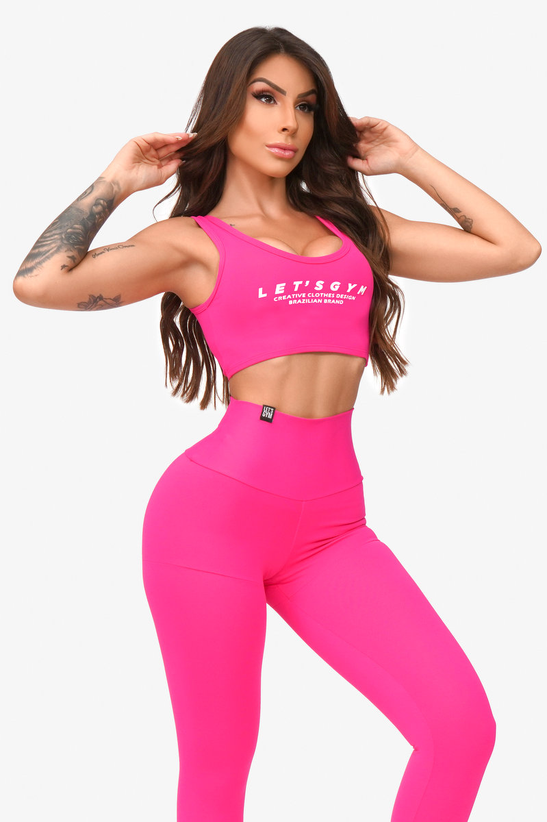 Lets Gym - Pink Basic Top - 2023RP