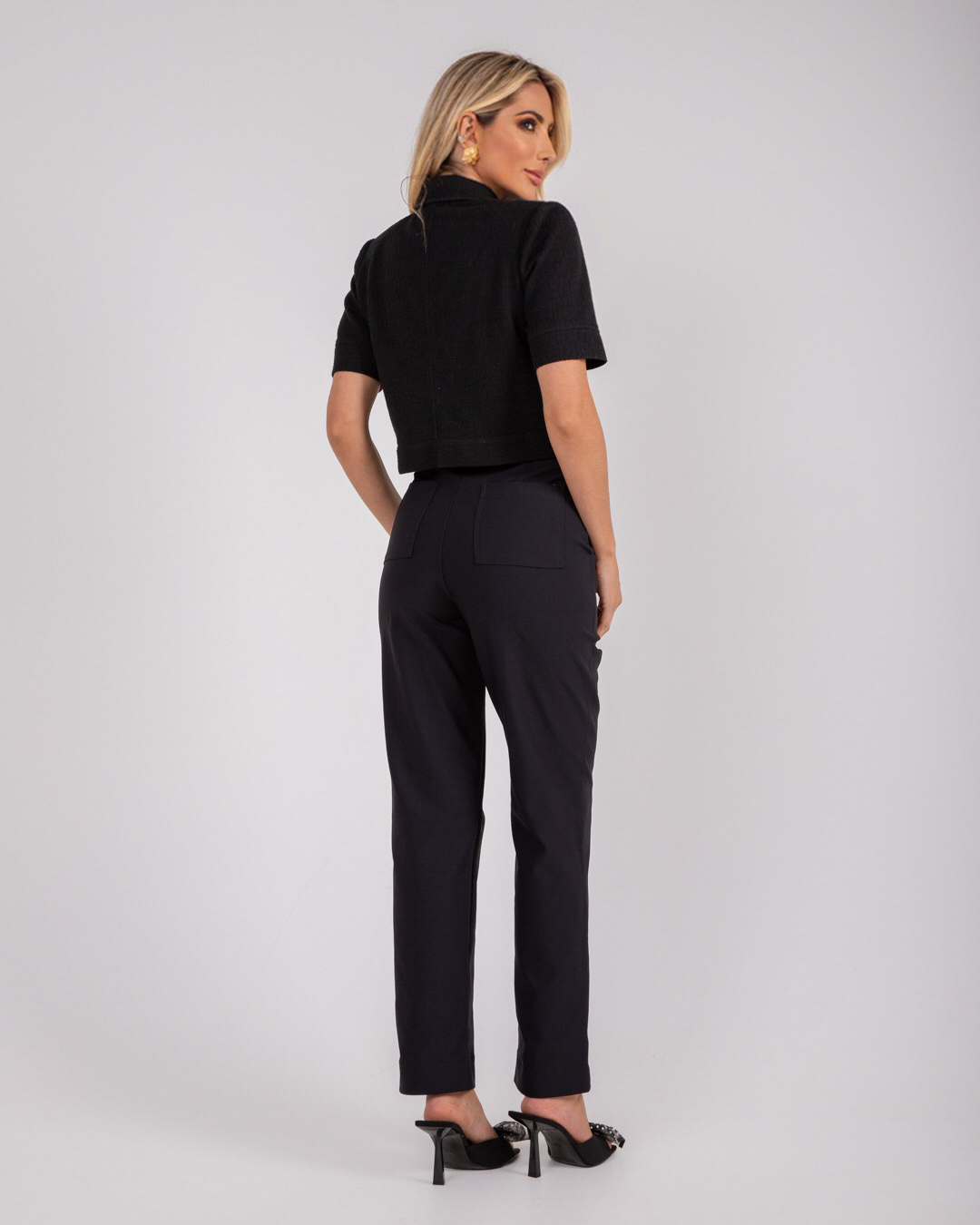 Miss Misses - Miss Misses Pants With Pockets Straight Black - 54040001