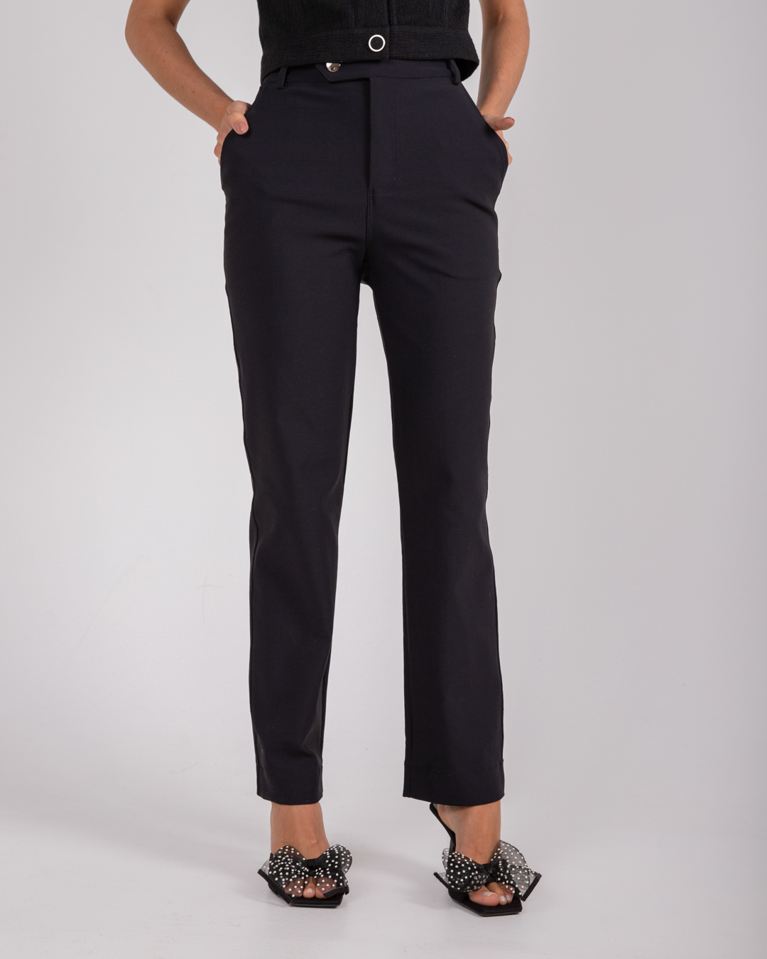 Miss Misses - Miss Misses Pants With Pockets Straight Black - 54040001