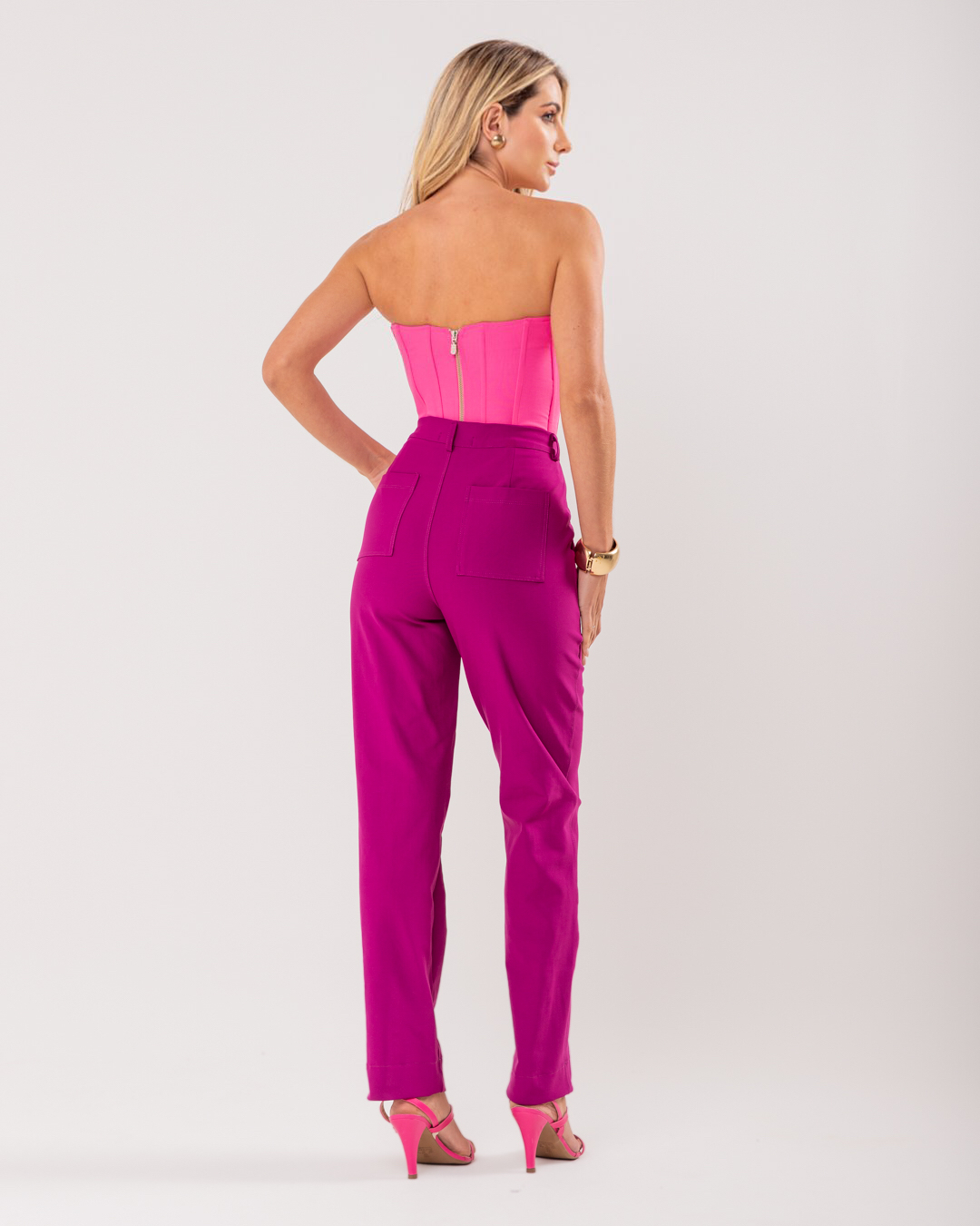 Miss Misses - Pants Miss Misses With Pockets Straight Purple - 54040197