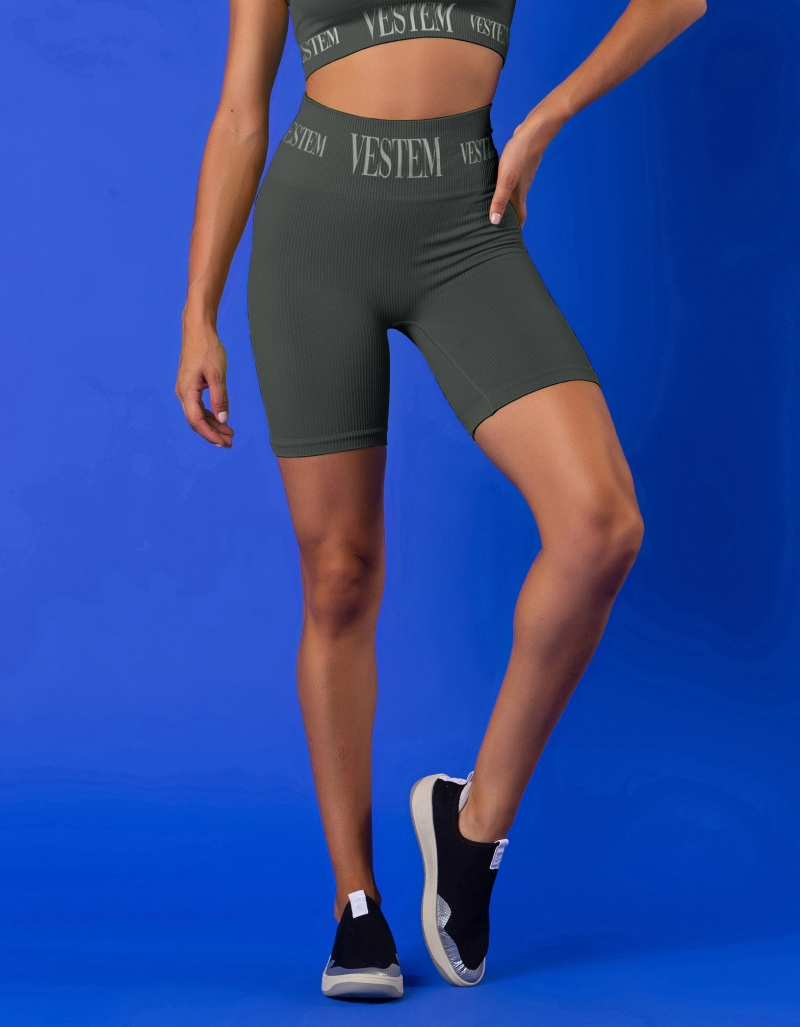 Vestem - Elis Green Croco Shorts - BER230.V24.C0292